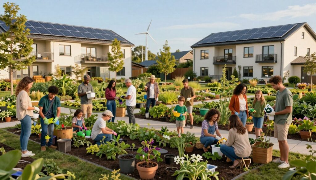 comunidad de vecinos eco-friendly